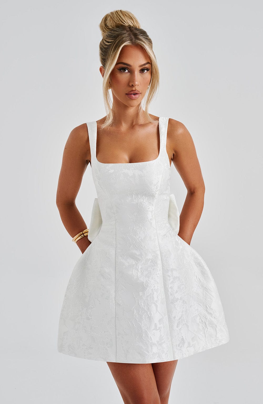 Orla Mini Dress - Ivory - LioraBella