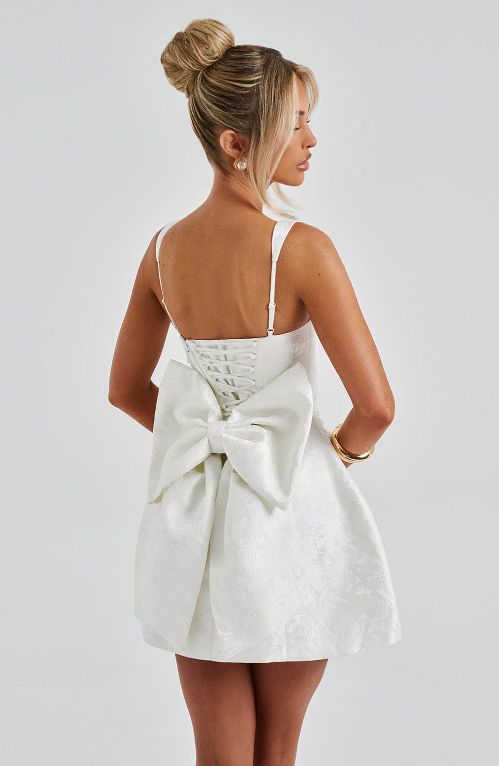 Orla Mini Dress - Ivory - LioraBella