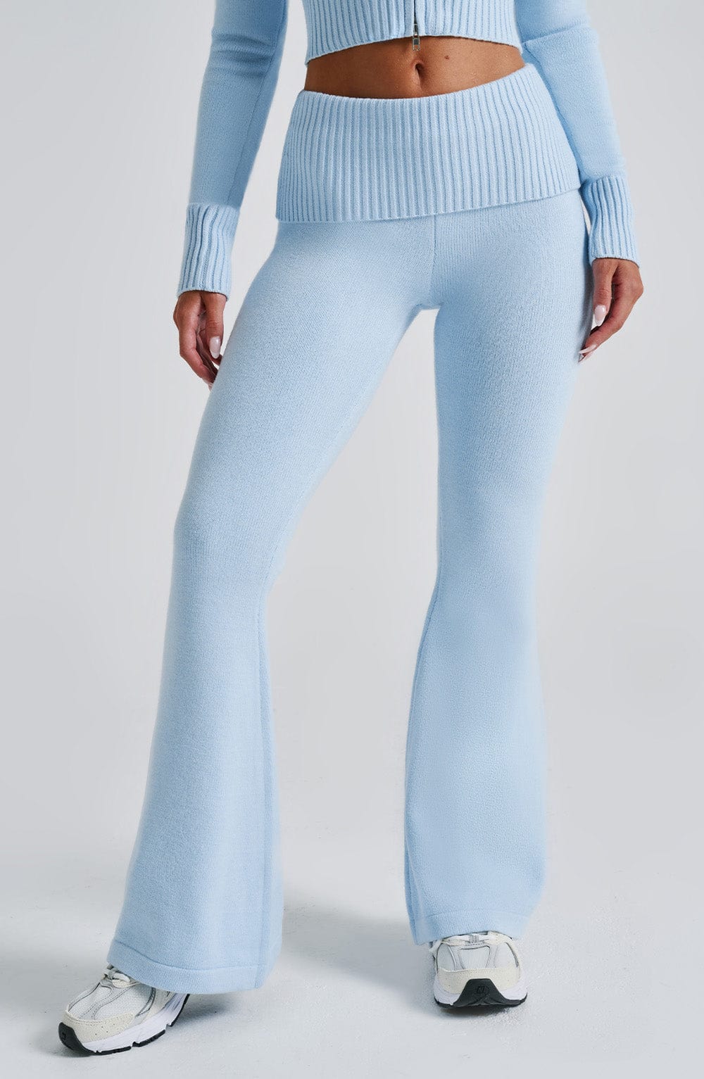 Portia Knit Pants - Baby Blue - LioraBella