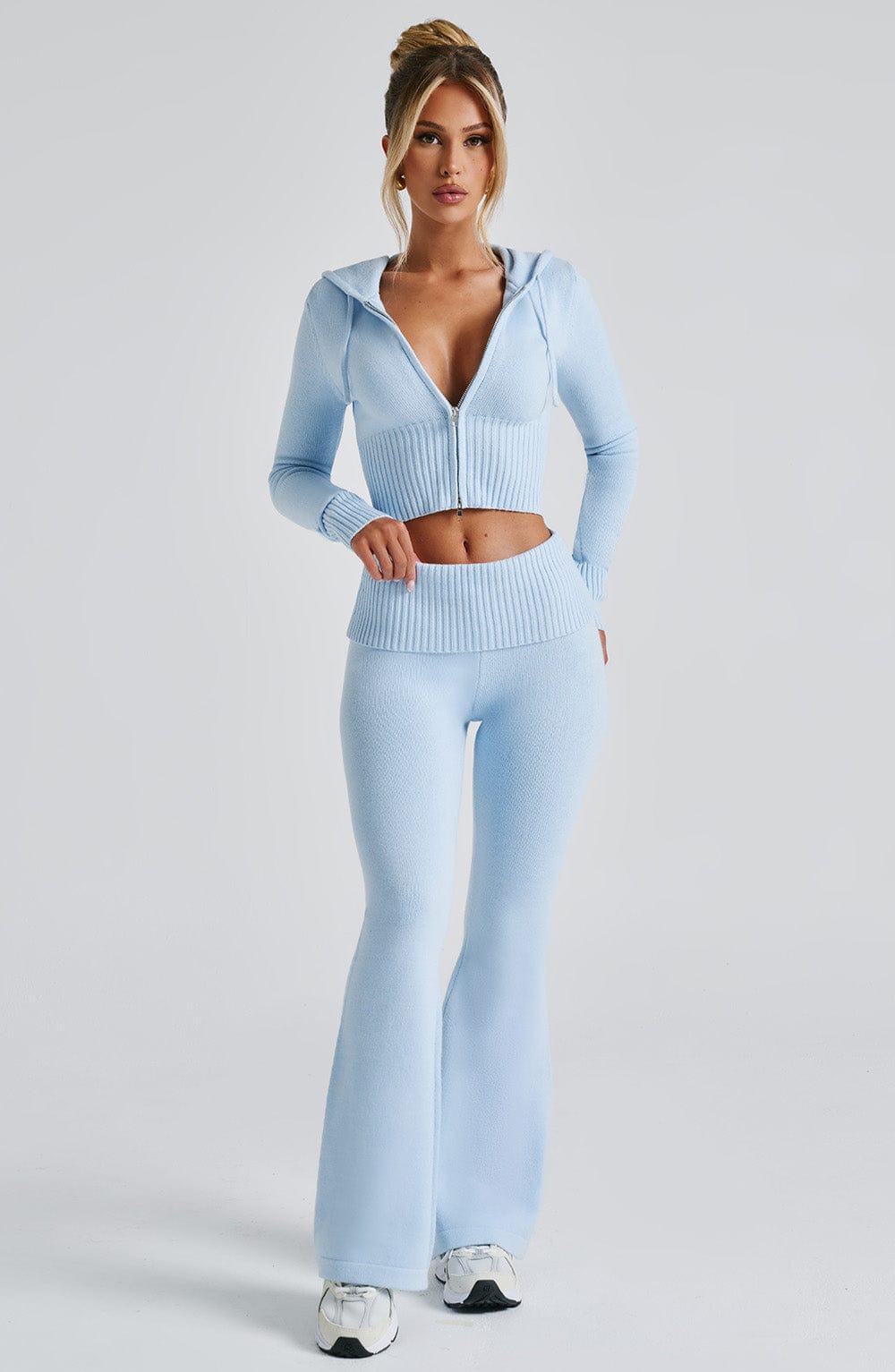 Portia Knit Pants - Baby Blue - LioraBella