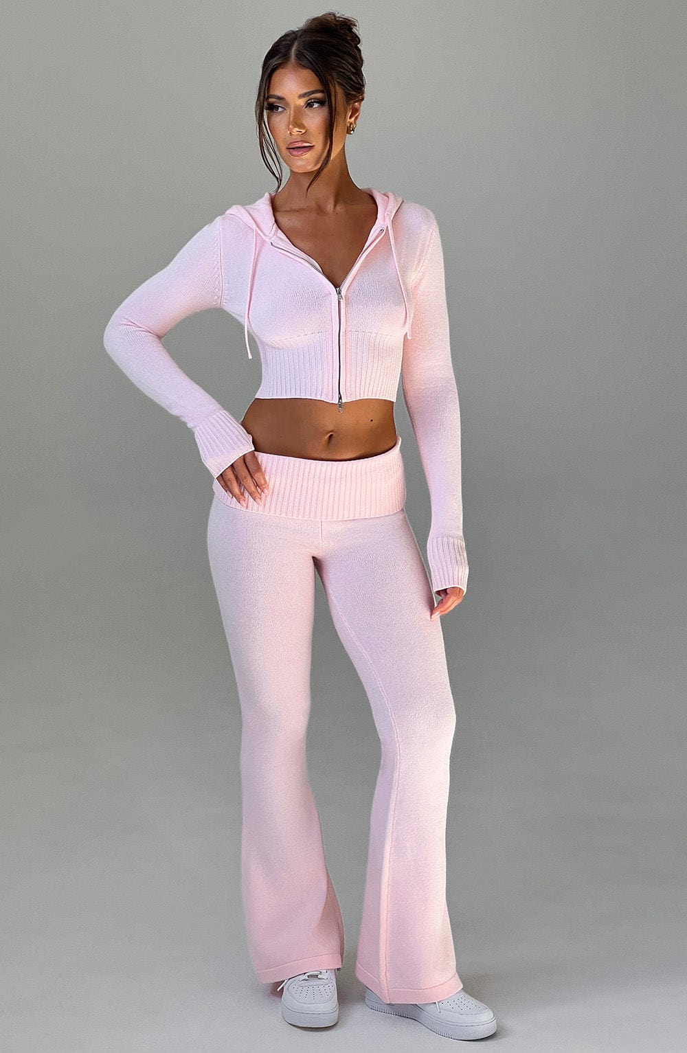 Portia Knit Pants - Pink - LioraBella