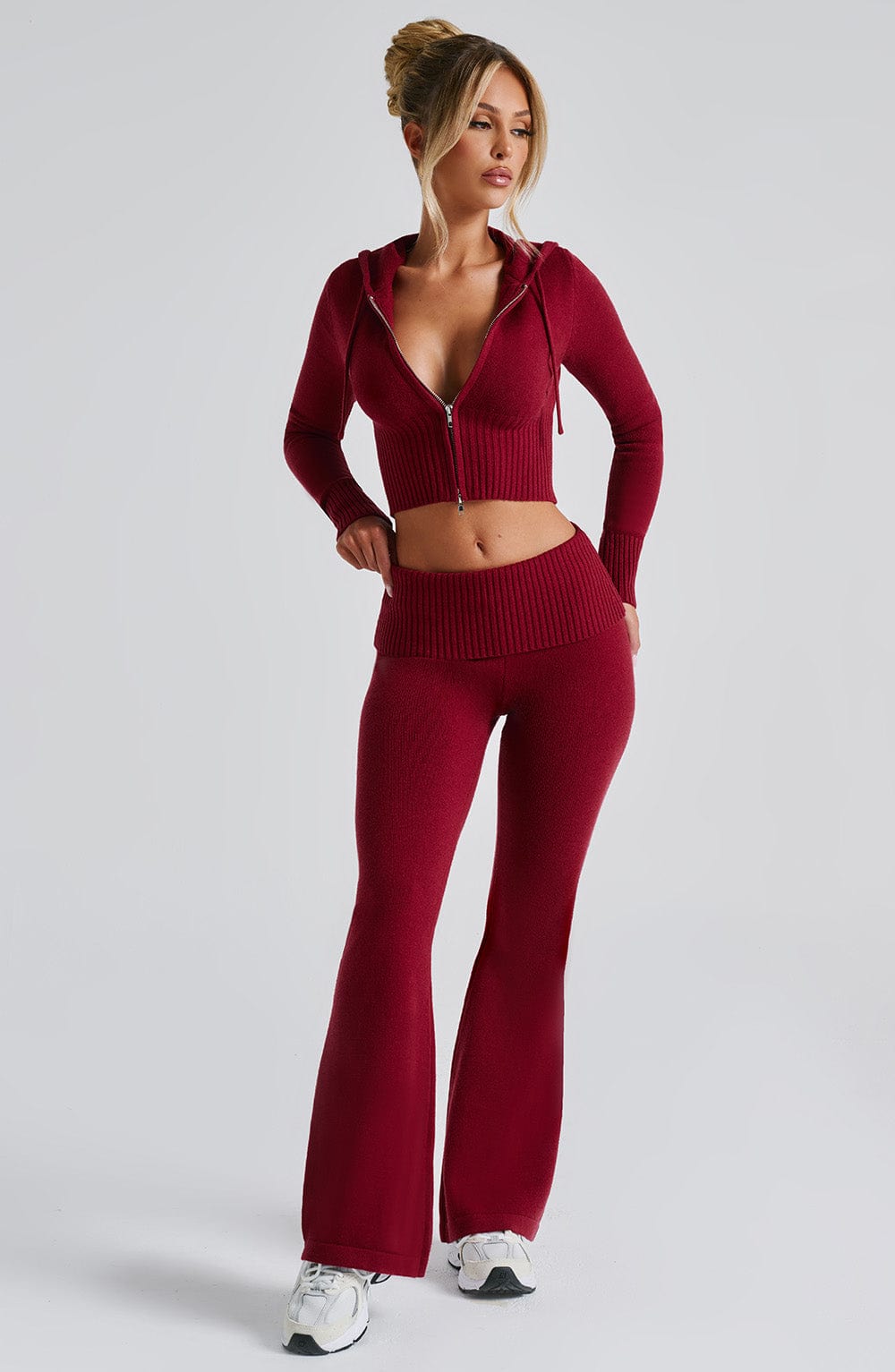 Portia Knit Pants - Red - LioraBella