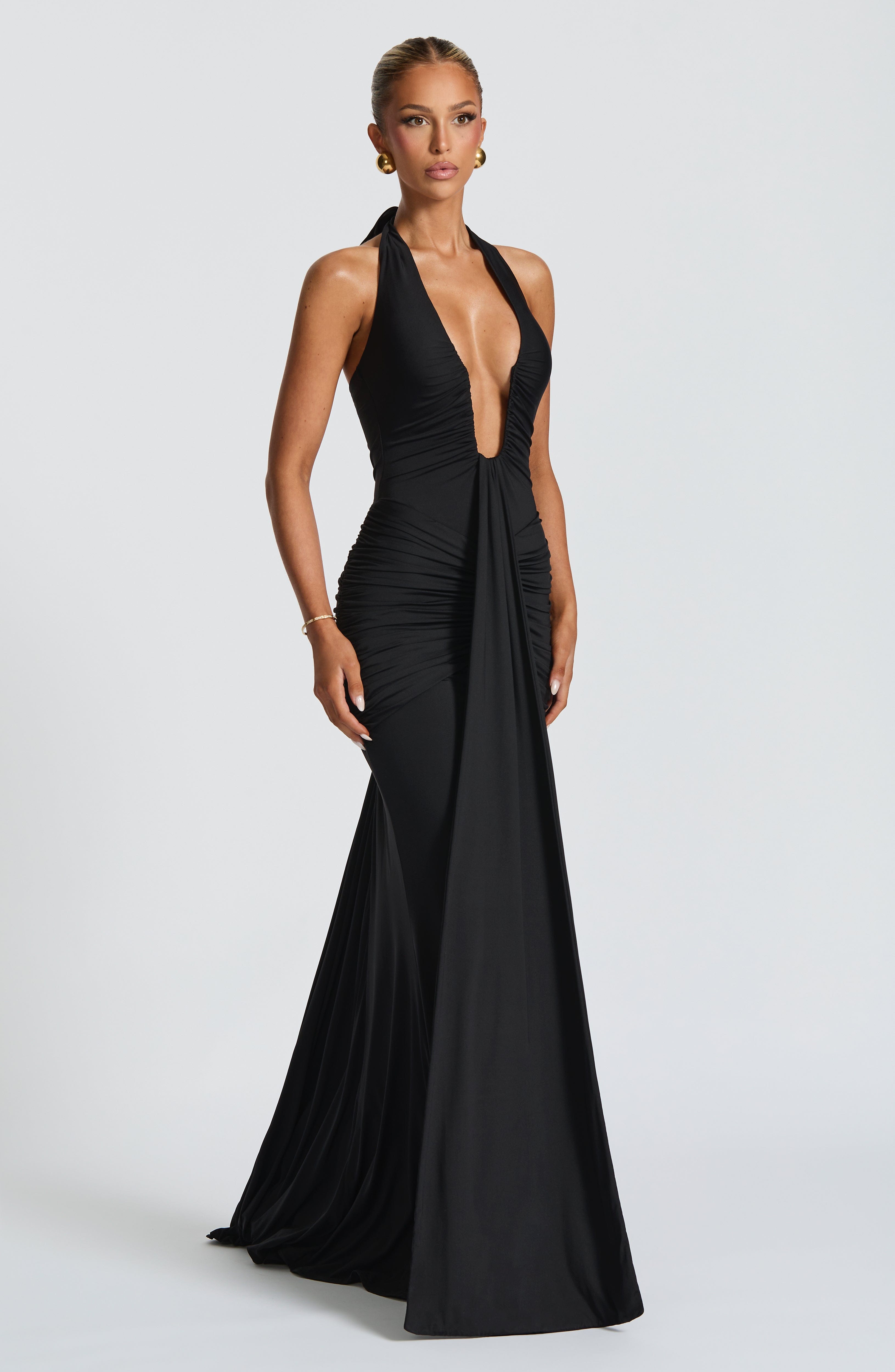 Rosetta Maxi Dress - Black - LioraBella