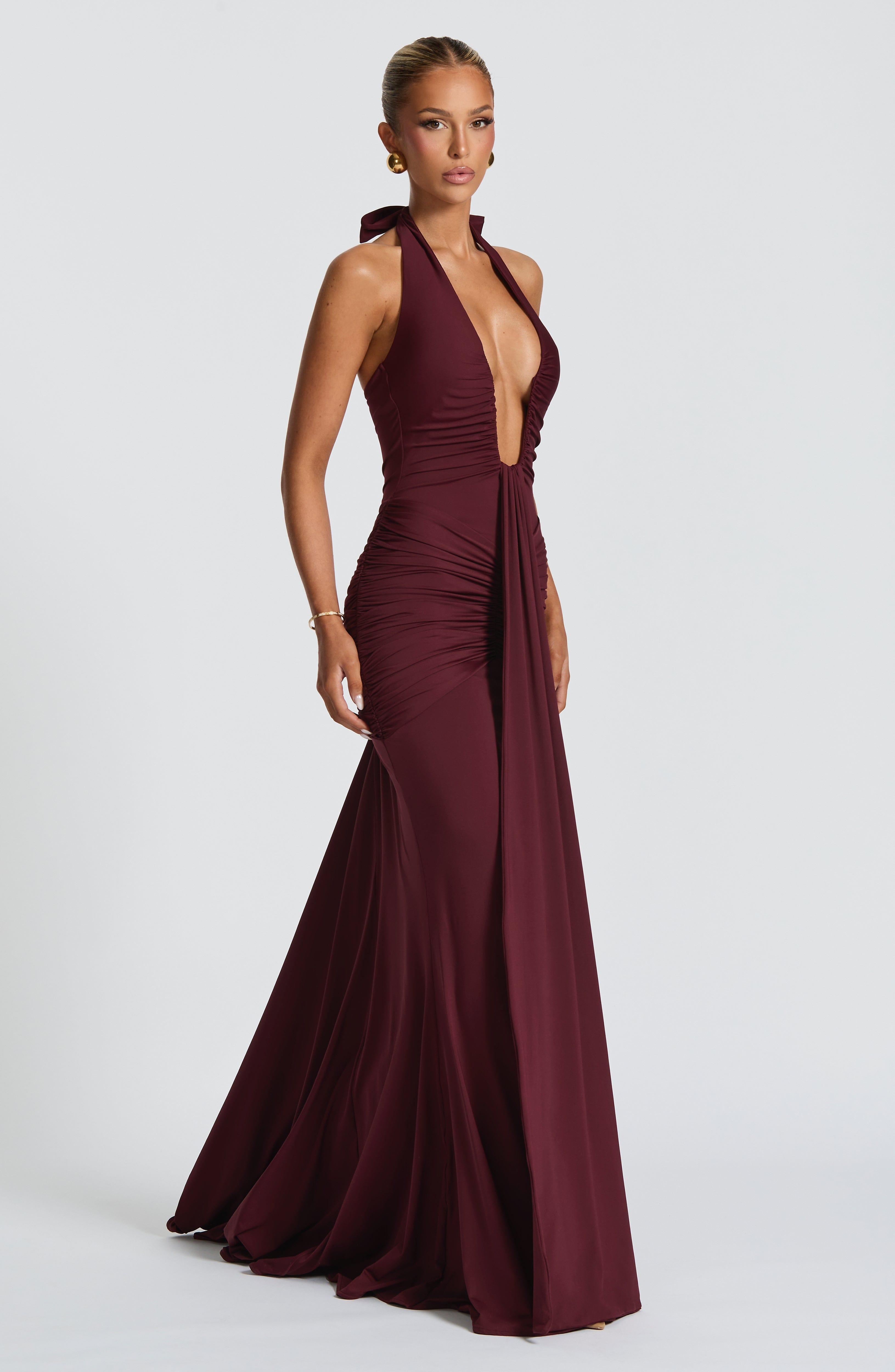Rosetta Maxi Dress - Cherry Lacquer - LioraBella
