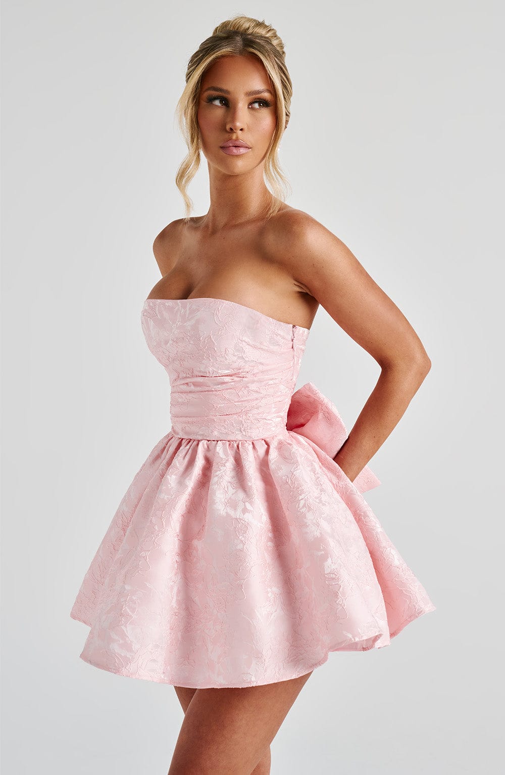 Salome Mini Dress - Blush - LioraBella