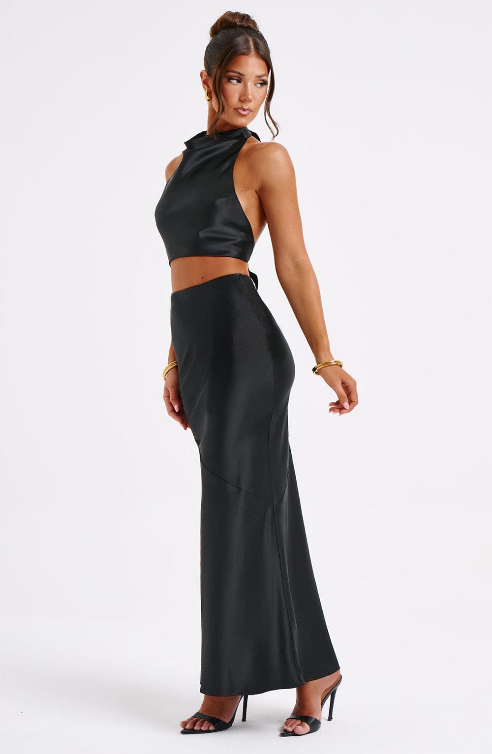 Zaylee Maxi Skirt - Black - LioraBella